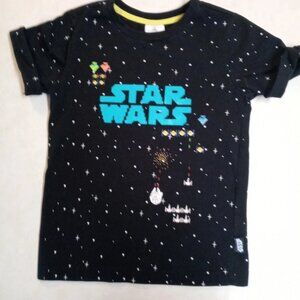 Star Wars Black Tee Shirt Youth Size 5/6